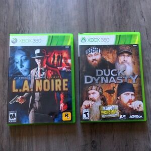 Xbox 360 Game Bundle L.A. Noire Complete Edition 4-Disc & Duck Dynasty Lot
